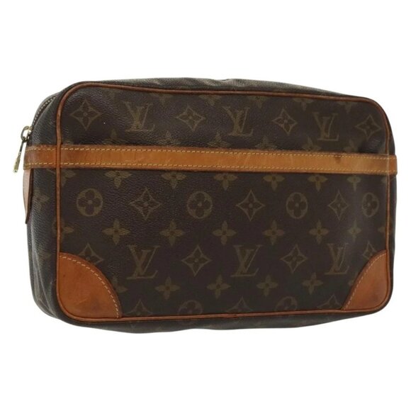 LOUIS VUITTON Monogram Compiegne 28 Clutch Bag - Picture 1 of 16